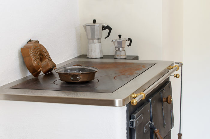 Ofen - Alte Kaffeekanne -Holzofen