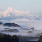 Maria Saal Dom Landschaft Kärnten Karawanken Nebel